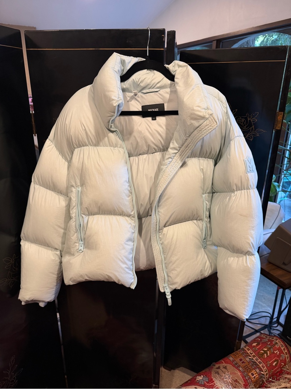 Mackage Mint Green Puffer Jacket